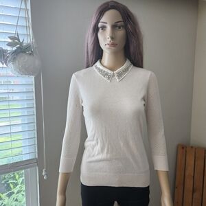 Ted Baker light pink collar sweater top